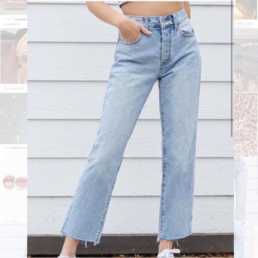 Straight leg jeans